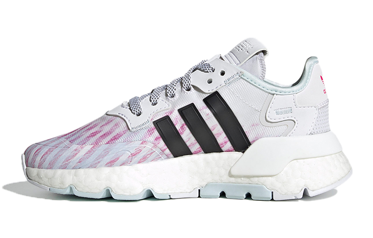(PS) adidas originals Nite Jogger J Shoes /Black/Purple 'White'