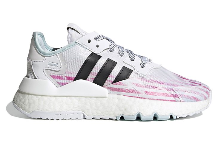 (PS) adidas originals Nite Jogger J Shoes /Black/Purple 'White' 圖 2