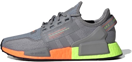 (Preschool) adidas originals NMD_R1 V2 J 'Gray Blue Orange' FX4270 (Preschool) adidas originals NMD_R1 V2 J 'Gray Blue Orange' FX4270
