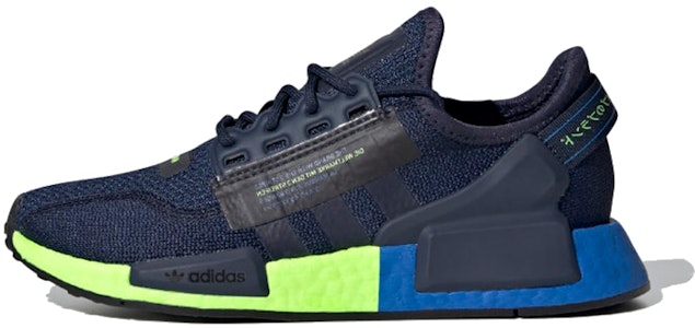 (PS) adidas Originals NMD_R1 V2 J 'Biru Gelap Hijau' FX4268 Buy (PS) adidas Originals NMD_R1 V2 J 'Biru Gelap Hijau' FX4268