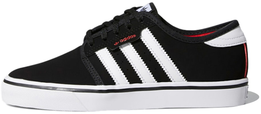 (Youth) adidas Originals Seeley J 'Black White Red' BY4078 Buy (Youth) adidas Originals Seeley J 'Black White Red' BY4078