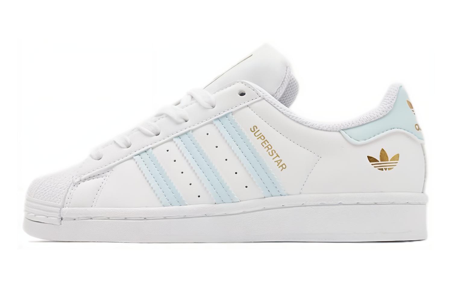 (Youth) adidas originals Sneakers Superstar J White/Blue/Gold