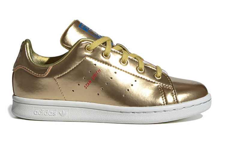 (Youth) adidas originals Stan Smith 'Gold Red White' 圖 2