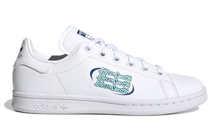(Youth) adidas Originals Stan Smith J 'White Blue Green' 圖 2