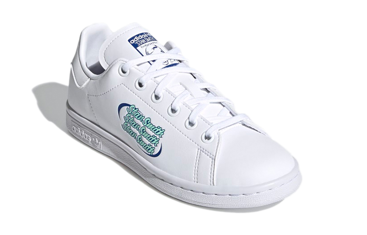 (Youth) adidas Originals Stan Smith J 'White Blue Green' 圖 3