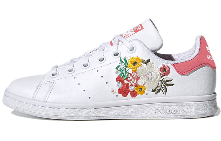 Buy (PS) 阿迪达斯三叶草 Stan Smith J 童鞋 /粉黄/‘白’ FX5970