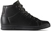 Order 大童 adidas originals Stan Smith J 舒適休閒 耐磨 高幫 兒童板鞋 黑