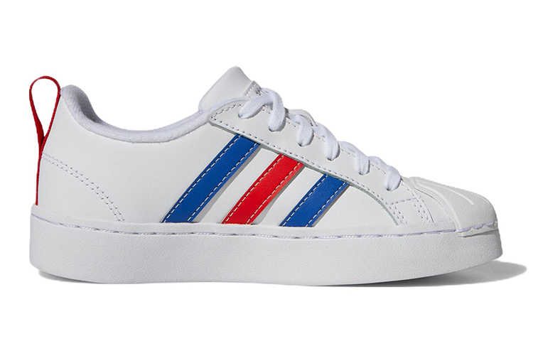 Order 兒童 adidas neo Streetcheck K 休閒 低幫 兒童板鞋 白紅藍