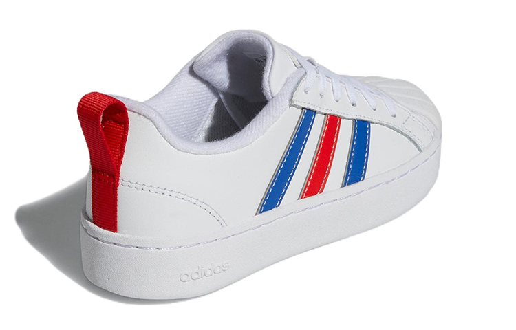 Shop 兒童 adidas neo Streetcheck K 休閒 低幫 兒童板鞋 白紅藍