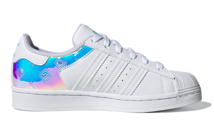 (Youth) adidas Originals Superstar 'White Blue Purple' 圖 2
