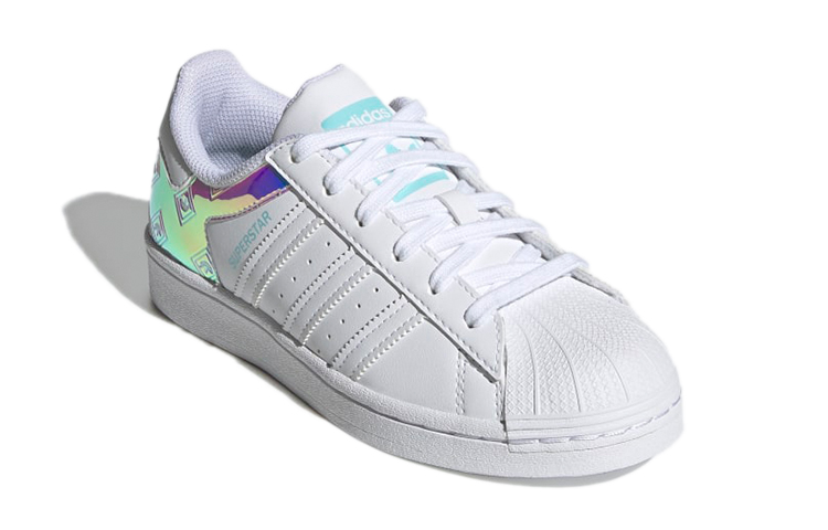 (Youth) adidas Originals Superstar 'White Blue Purple' 圖 3