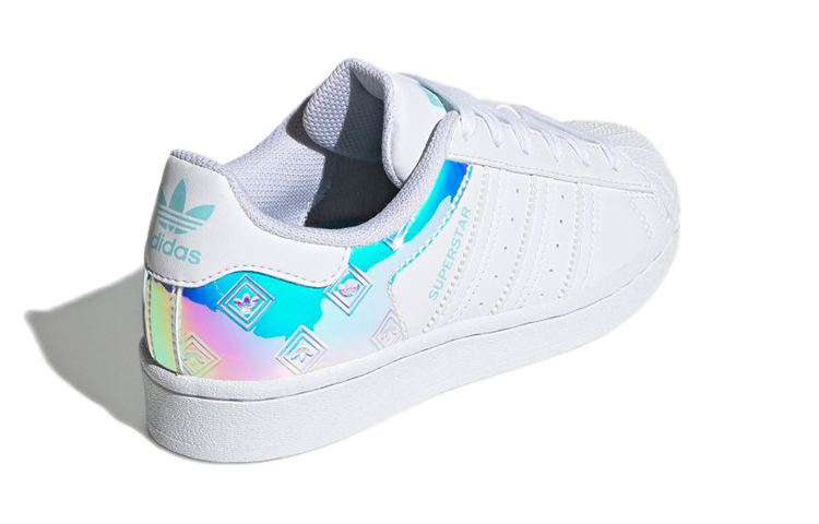 (Youth) adidas Originals Superstar 'White Blue Purple' 圖 4