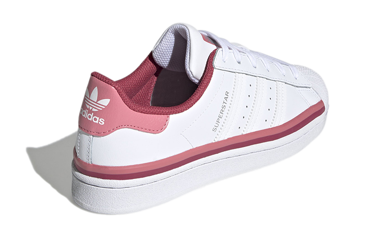(Youth) adidas Originals Superstar 'White Pink' 圖 4