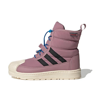 (Youth) adidas originals Superstar BOOT 2.0 'Purple Black Cream'
