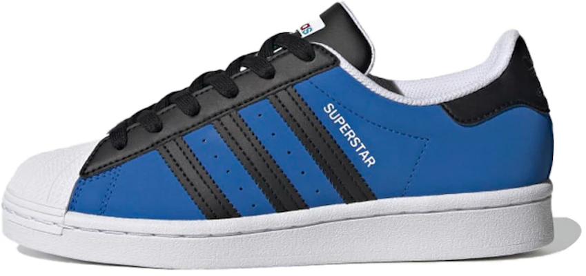 大童 adidas Originals Superstar J 低幫 兒童板鞋 藍黑 Buy 大童 adidas Originals Superstar J 低幫 兒童板鞋 藍黑