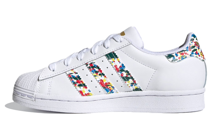 Buy 大童 adidas Originals Superstar J 印花 低筒 兒童運動鞋 白色