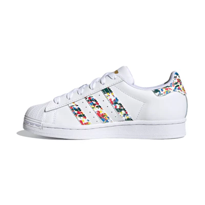 (Youth) adidas Originals Superstar Shoes 'White Multi-Color'