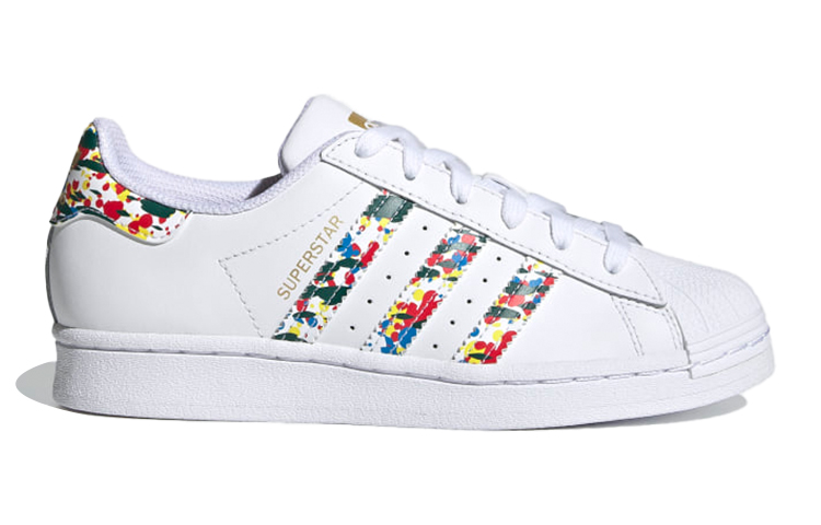 (Youth) adidas Originals Superstar Shoes 'White Multi-Color' 圖 2