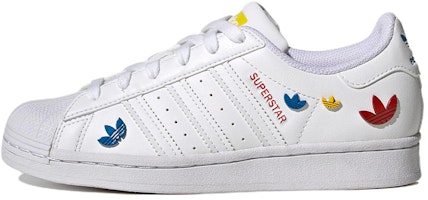 (Youth) adidas Superstar 'White Yellow Blue' GV8876 (Youth) adidas Superstar 'White Yellow Blue' GV8876