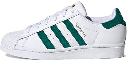 (Youth) adidas Originals Superstar J 'White Green Gold' H03976 (Youth) adidas Originals Superstar J 'White Green Gold' H03976