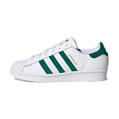 (Youth) adidas Originals Superstar J 'White Green Gold'