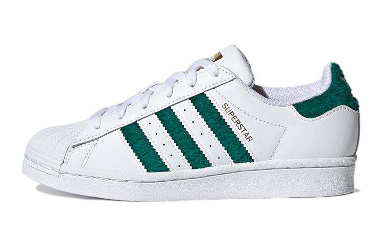 (Youth) adidas Originals Superstar J 'White Green Gold' H03976