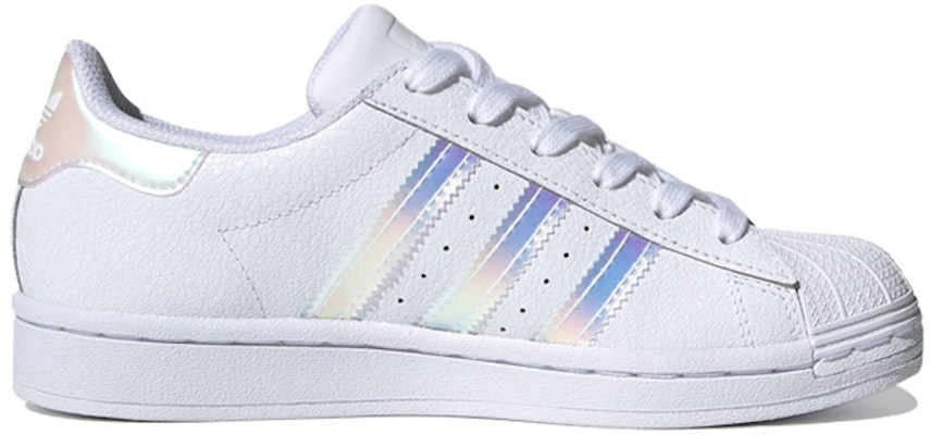 (JR) (청소년용) 아디다스 오리지널 슈퍼스타 슈즈 '화이트 메탈릭 실버' FW0813 FW0813 Order (JR) (청소년용) 아디다스 오리지널 슈퍼스타 슈즈 '화이트 메탈릭 실버' FW0813 FW0813