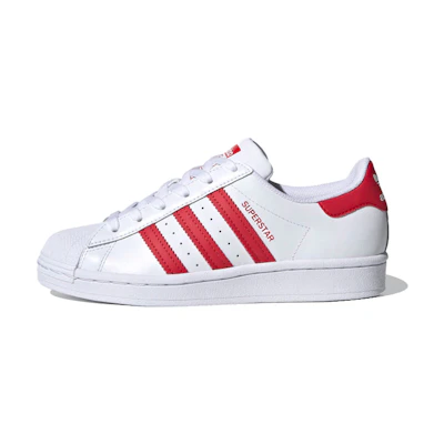 (Youth) adidas Superstar J 'White Scarlet'