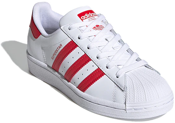 (PS) 阿迪达斯 Superstar J '白红' FW8293 Lookbook (PS) 阿迪达斯 Superstar J '白红' FW8293