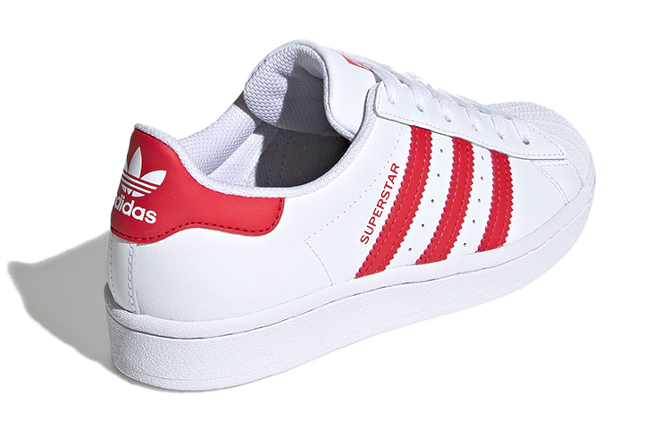 (Youth) adidas Superstar J 'White Scarlet' 圖 4