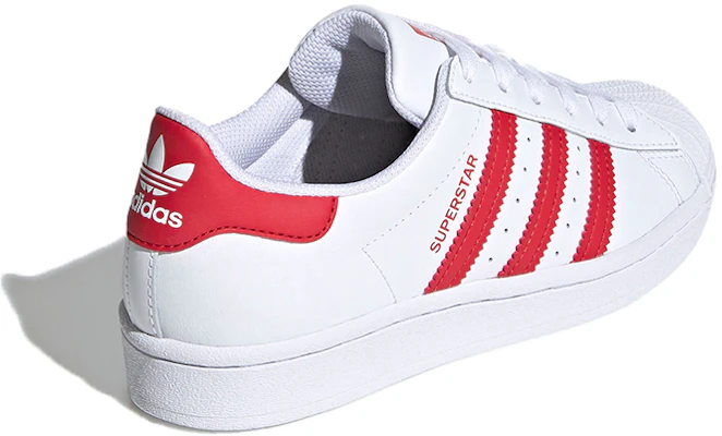 (PS) 阿迪达斯 Superstar J '白红' FW8293 Shop (PS) 阿迪达斯 Superstar J '白红' FW8293