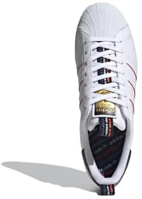 (JR) 아디다스 오리지널 슈퍼스타 J (흰/빨/검) FW6781 Lookbook (JR) 아디다스 오리지널 슈퍼스타 J (흰/빨/검) FW6781