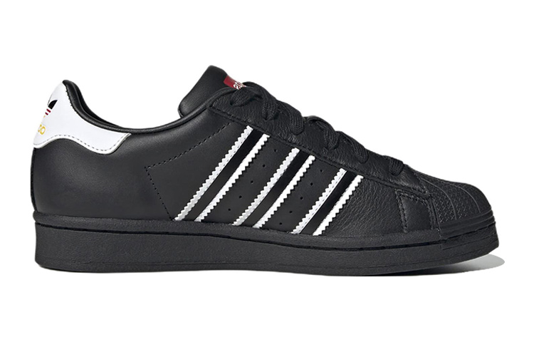 (Youth) adidas Originals Superstar Shoes 'Black White' 圖 2