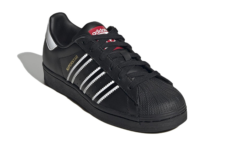 (Youth) adidas Originals Superstar Shoes 'Black White' 圖 3