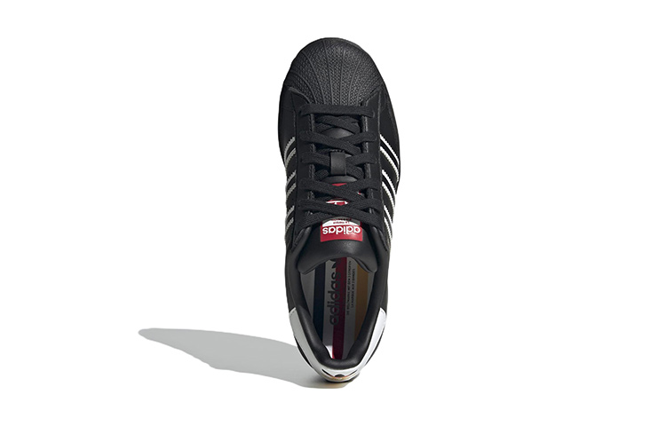 (Youth) adidas Originals Superstar Shoes 'Black White' 圖 5