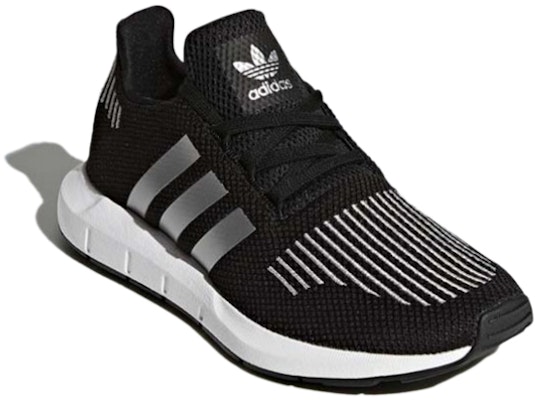 (Youth) adidas Originals Swift Run J 'Black Silver' CQ2597 Lookbook (Youth) adidas Originals Swift Run J 'Black Silver' CQ2597