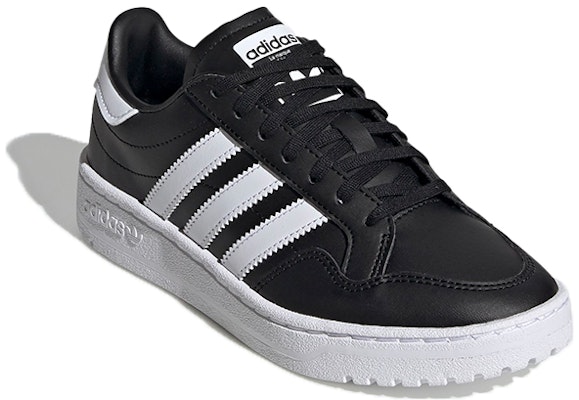 大童 ADIDAS Originals Team Court J 低筒 兒童運動鞋 黑白 Lookbook 大童 ADIDAS Originals Team Court J 低筒 兒童運動鞋 黑白