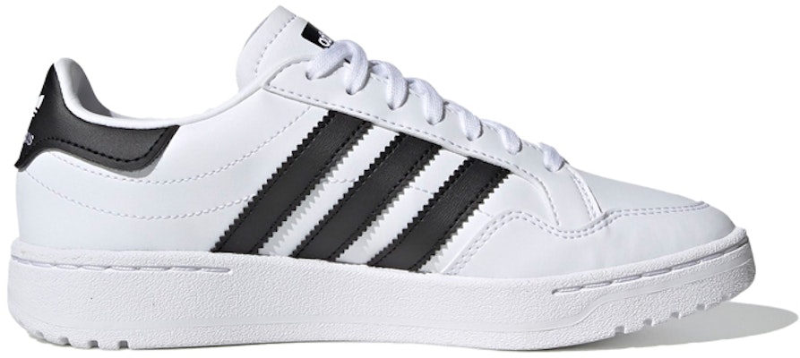 大童 adidas Originals Team Court J 低幫 板鞋 白黑 Order 大童 adidas Originals Team Court J 低幫 板鞋 白黑