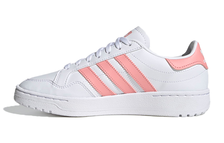 (Youth) adidas originals Team Court J 'White Pink' EG9089