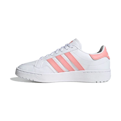 (Youth) adidas originals Team Court J 'White Pink'