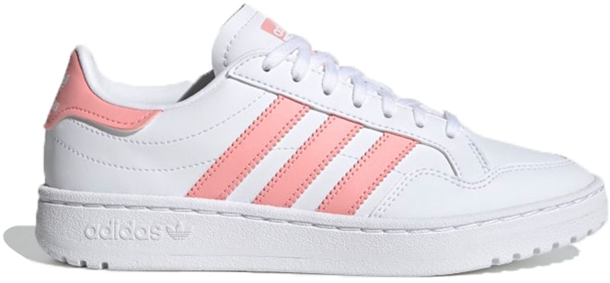 (Youth) adidas originals Team Court J 'White Pink' EG9089 Order (Youth) adidas originals Team Court J 'White Pink' EG9089