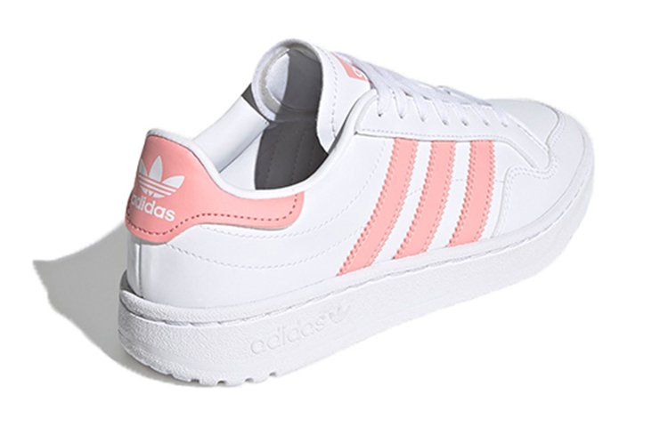 Shop (JR) adidas Originals Team Court J ''Weiß Rosa'' EG9089