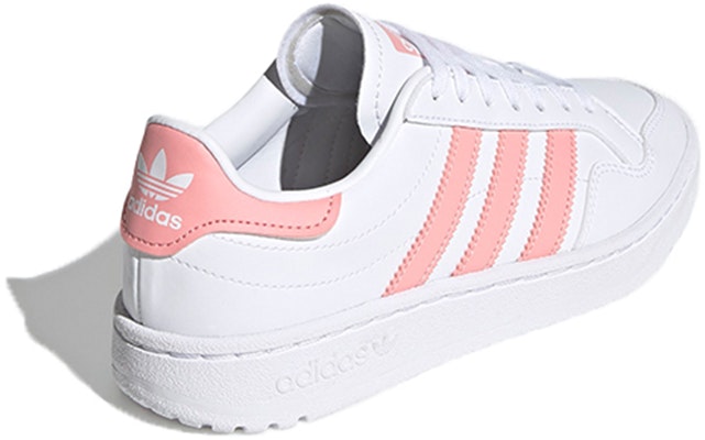 (Youth) adidas originals Team Court J 'White Pink' EG9089 Shop (Youth) adidas originals Team Court J 'White Pink' EG9089
