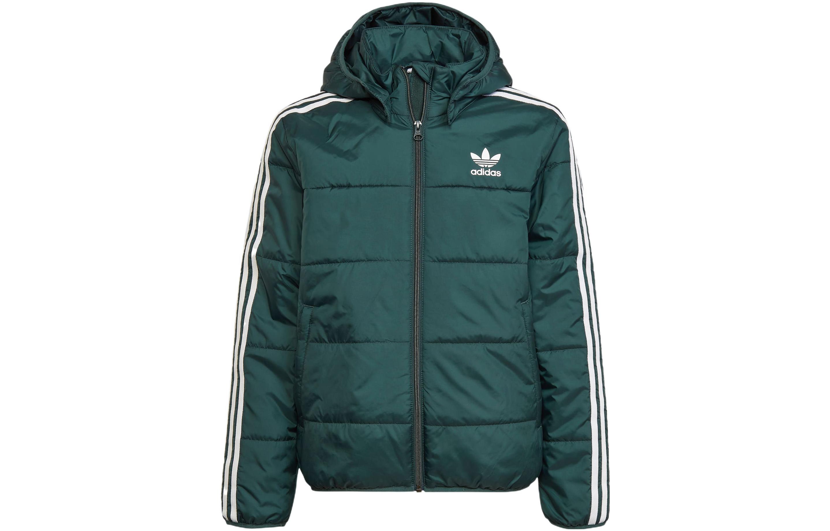 (Youth) adidas Originals Youth Hoodie Jacket with Logo Print Zipper. HK0386