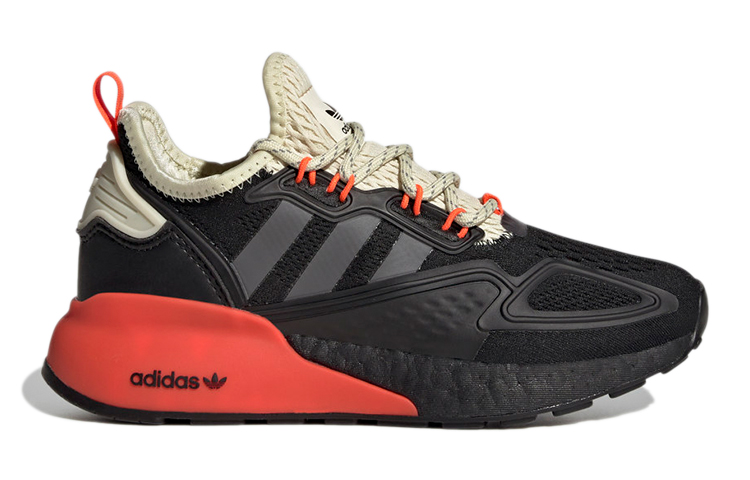 Order 大童 adidas originals Zx 2k Boost J 耐磨防滑跑鞋 黑紅