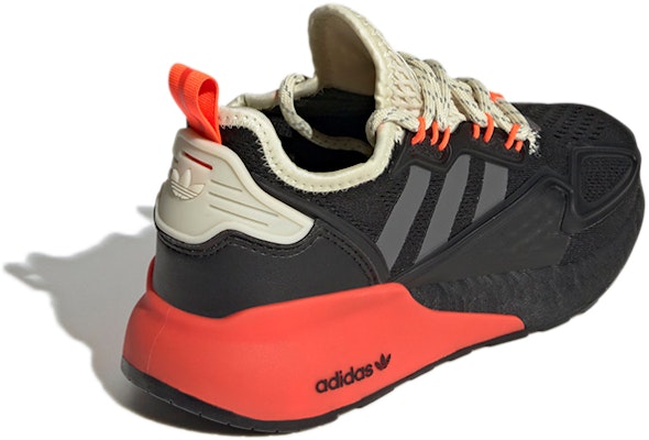 (Youth) adidas Originals ZX 2K Boost J 'Black Red' FW1928 Lookbook (Youth) adidas Originals ZX 2K Boost J 'Black Red' FW1928