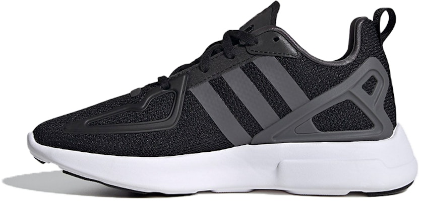 (Youth) adidas originals ZX 2K Flux J 'Black Gray' FV8544 Buy (Youth) adidas originals ZX 2K Flux J 'Black Gray' FV8544