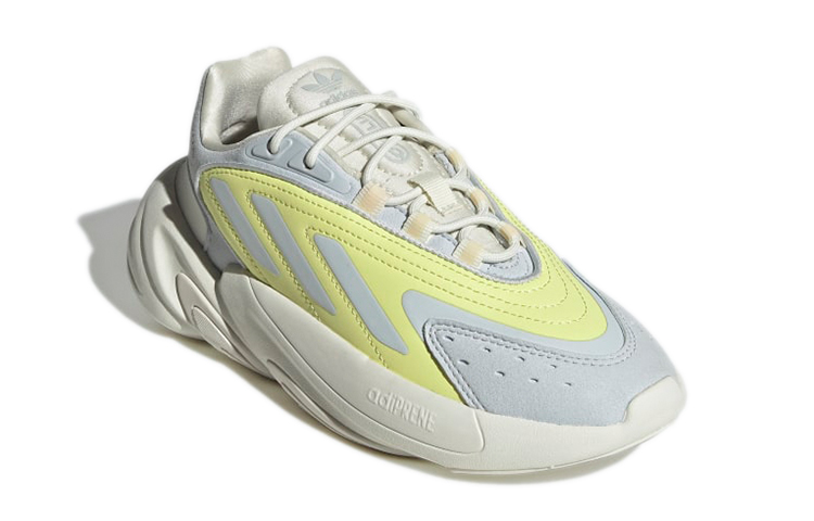 Lookbook 大童 adidas Originals Ozelia J 舒適 耐磨 低筒 兒童跑步鞋 灰藍黃