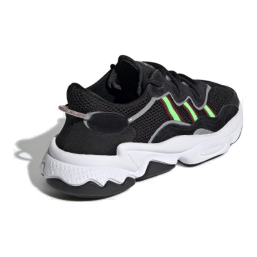 Lookbook (JR) 阿迪达斯 Ozweego J '黑色太阳绿' EE7772