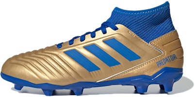 (Youth) adidas Predator 19.3 Firm Ground Boots 'Gold Metallic Blue' G25793 (Youth) adidas Predator 19.3 Firm Ground Boots 'Gold Metallic Blue' G25793